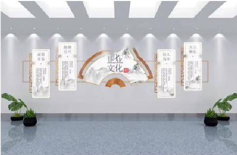  政和企业文化墙设计的核心要素。