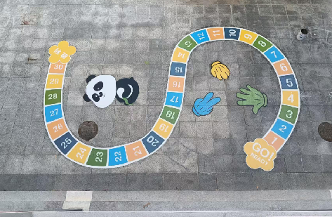  政和地面游戏彩绘