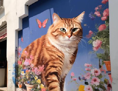  政和自己绘制有个性的手绘墙